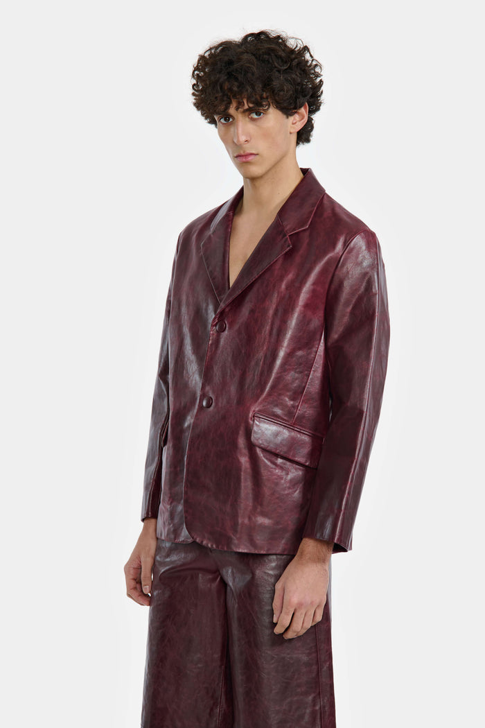 lgn louis gabriel nouchi VESTE BLAZER EN CUIR lgn louis gabriel nouchi VESTE BLAZER EN CUIR