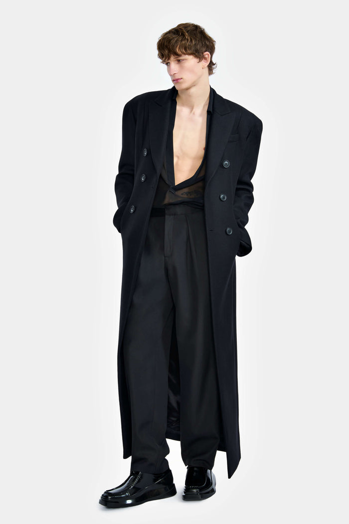 lgn louis gabriel nouchi MANTEAU DOUBLE CROISURE AVEC 6 BOUTONS EN LAINE