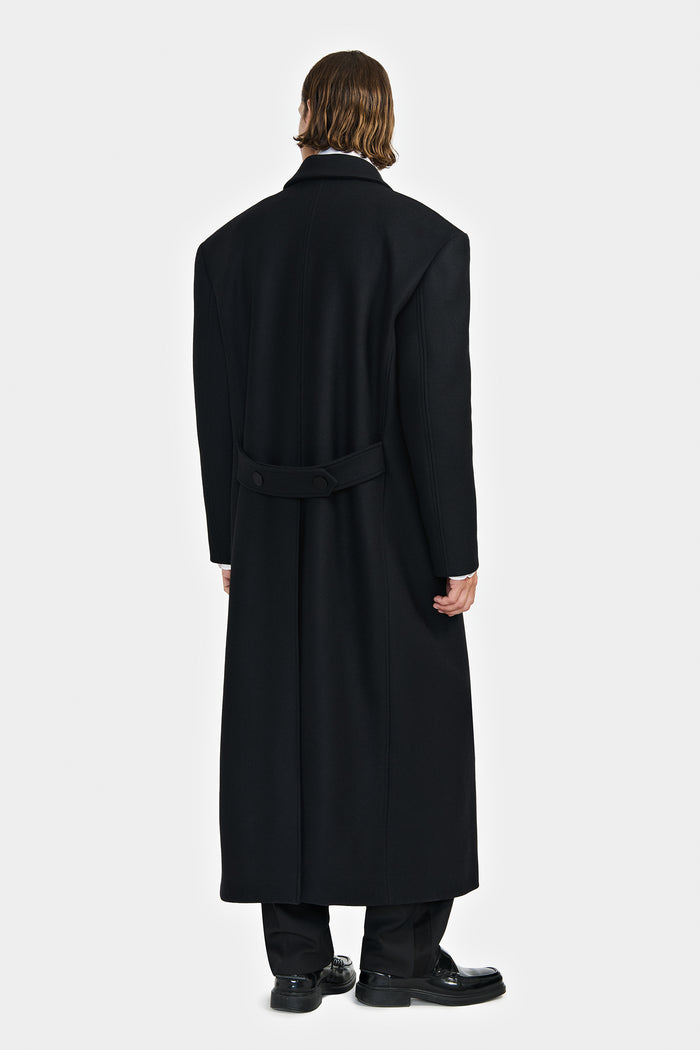 Lgn Louis Gabriel Nouchi MANTEAU SMOKING DOUBLE CROISURE AVEC REVERS EN SATIN