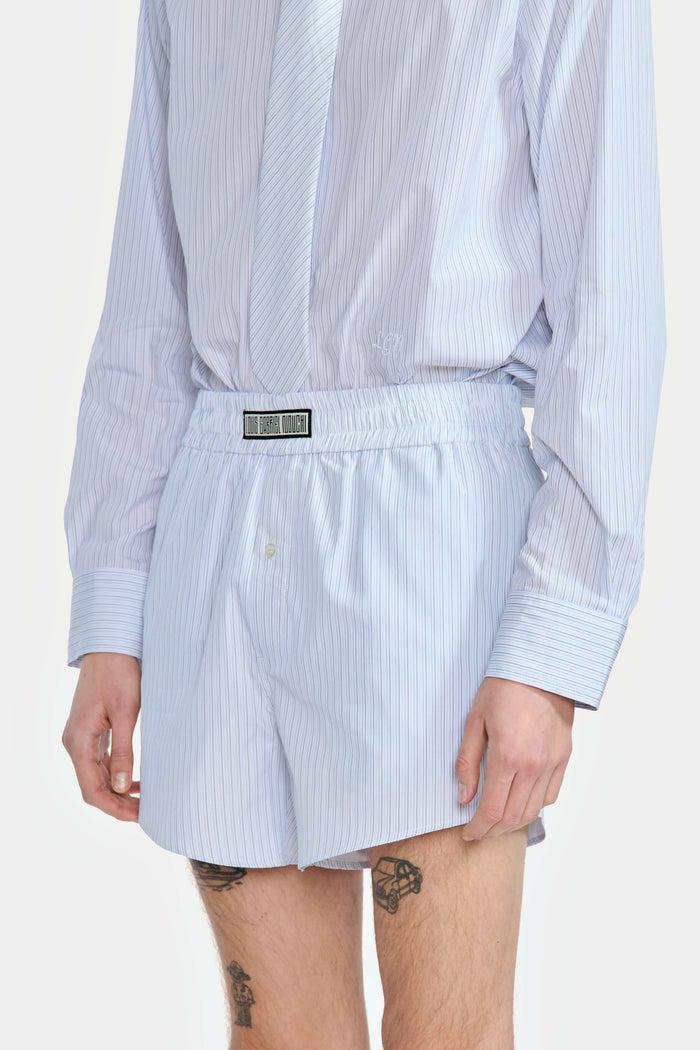 Lgn Louis Gabriel Nouchi SHORT PYJAMA EN POPELINE RAYÉE