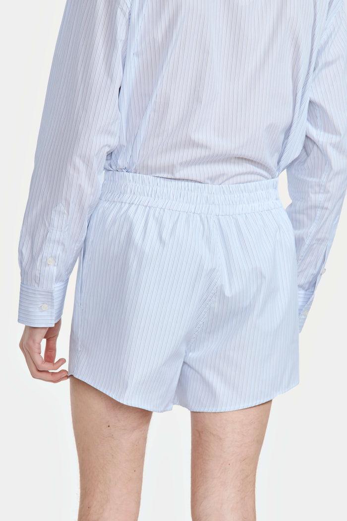 Lgn Louis Gabriel Nouchi SHORT PYJAMA EN POPELINE RAYÉE