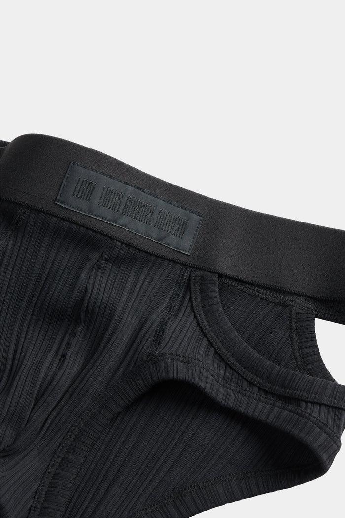 lgn Louis Gabriel Nouchi SLIP AVEC OUVERTURE ASYMÉTRIQUE EN COTON