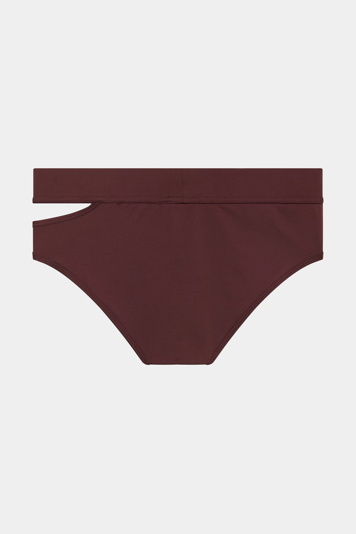 Lgn Louis Gabriel Nouchi SLIP DE BAIN AVEC OUVERTURE ASYMÉTRIQUE EN JERSEY RECYCLÉ