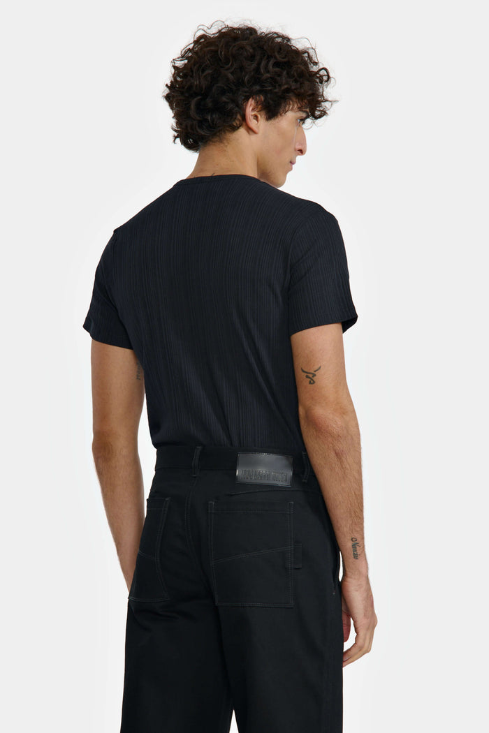Lgn Louis Gabriel Nouchi T SHIRT AVEC OUVERTURE ASYMÉTRIQUE EN COTON