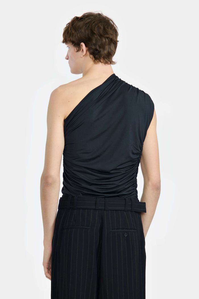 Lgn Louis Gabriel Nouchi TOP ASYMÉTRIQUE PLISSÉ EN JERSEY RECYCLÉ