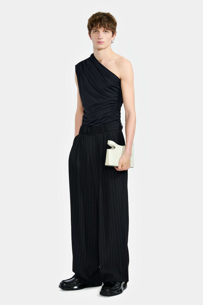 lgn louis gabriel nouchi TOP ASYMÉTRIQUE PLISSÉ EN JERSEY RECYCLÉ lgn louis gabriel nouchi TOP ASYMÉTRIQUE PLISSÉ EN JERSEY RECYCLÉ