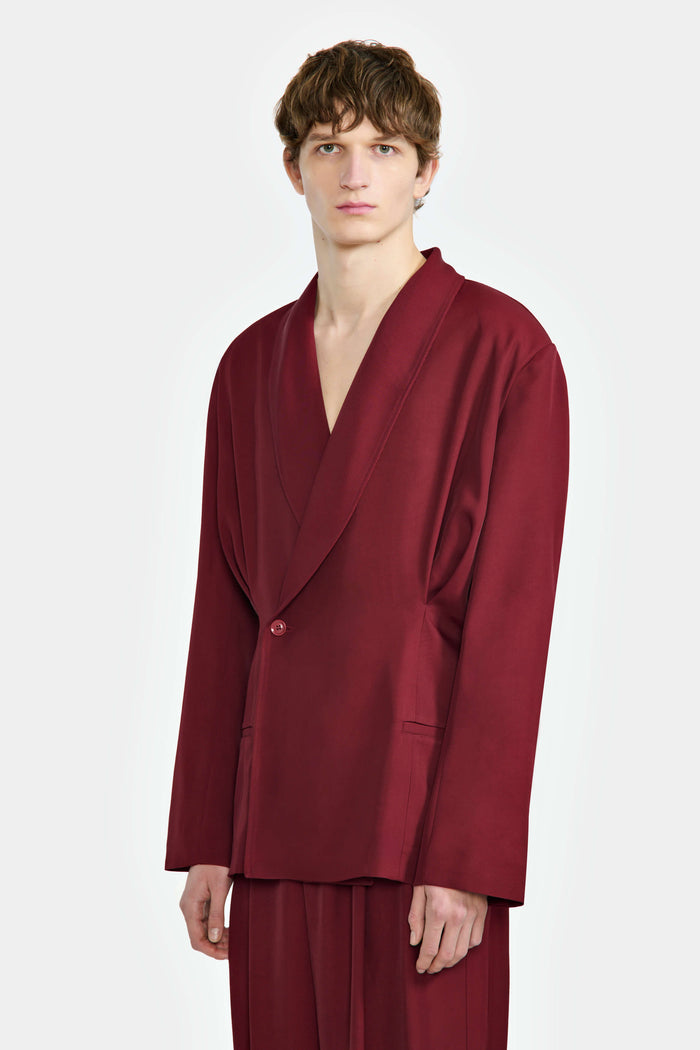 Lgn Louis Gabriel Nouchi VESTE DOUBLE CROISURE À COL CHALE