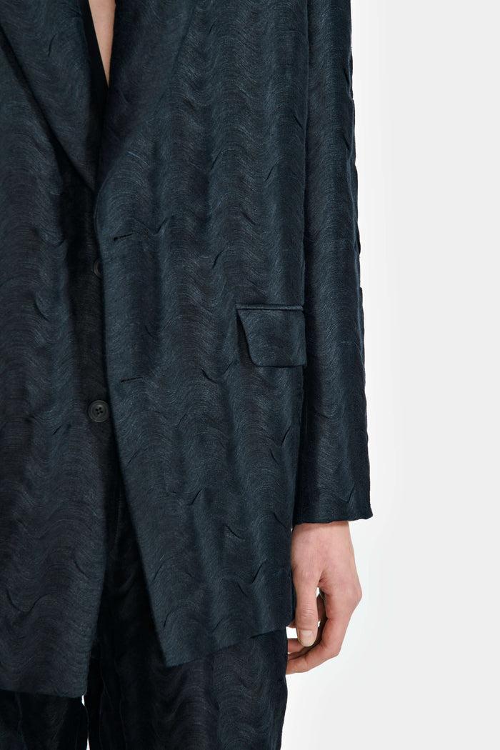 Lgn Louis Gabriel Nouchi VESTE OVERSIZE EN JACQUARD ONDULÉ