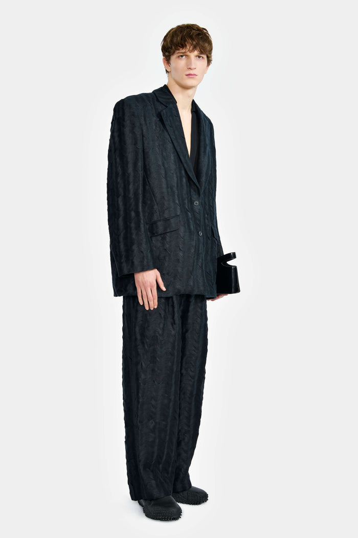 lgn louis gabriel nouchi VESTE OVERSIZE EN JACQUARD ONDULÉ lgn louis gabriel nouchi VESTE OVERSIZE EN JACQUARD ONDULÉ