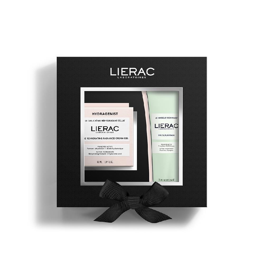 Lierac Hydragenist Coffret Noël Gel Crème Hydratation Éclat + Masque Gommant