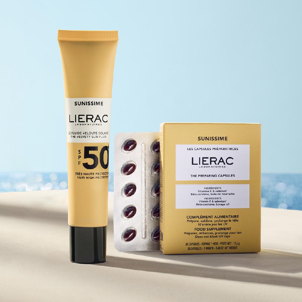 Lierac Sunissime Duo Capsules Préparatrices Et Protection Solaire Visage SPF50