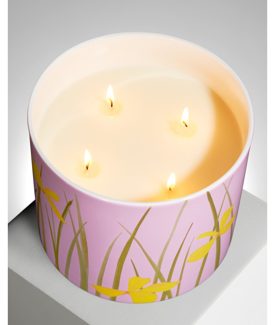 Ligne Blanche Paris Alex KATZ Bougie Géante "Yellow Flags"