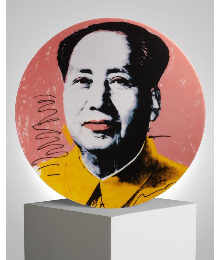 ligne blanche paris Andy WARHOL Assiette en porcelaine ”Mao” Veste Jaune