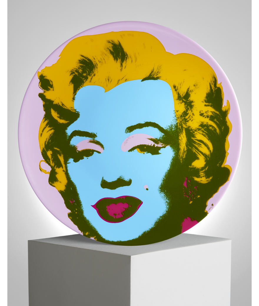 ligne blanche paris Andy WARHOL Assiette en porcelaine ”Marilyn Violet”