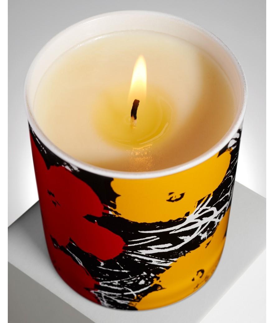 Ligne Blanche Paris Andy WARHOL Bougie ”Flowers Jaune/Rouge”