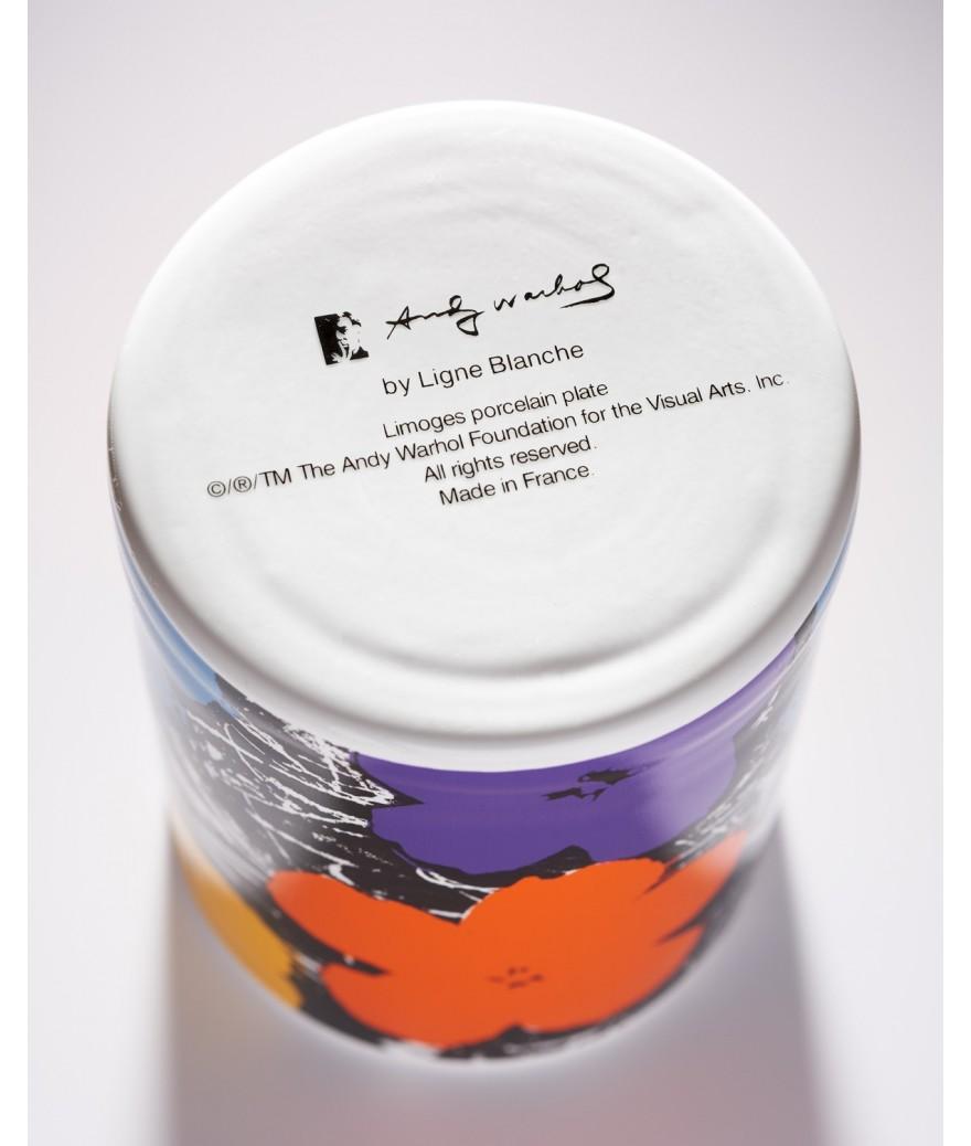 Ligne Blanche Paris Andy WARHOL Bougie ”Flowers Violet”
