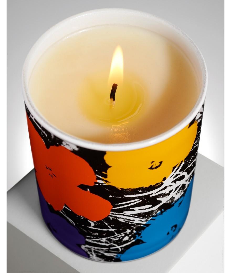 ligne blanche paris Andy WARHOL Bougie ”Flowers Violet”