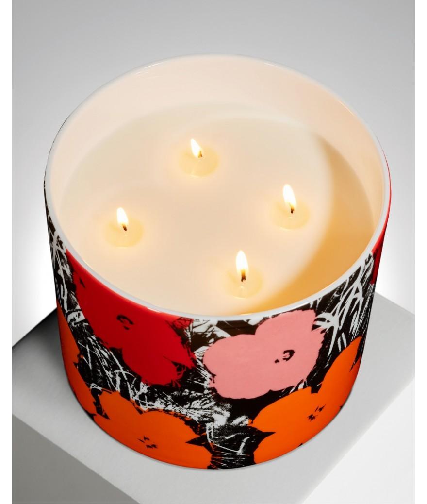 Ligne Blanche Paris Andy WARHOL Bougie Géante ”Colour Flowers”