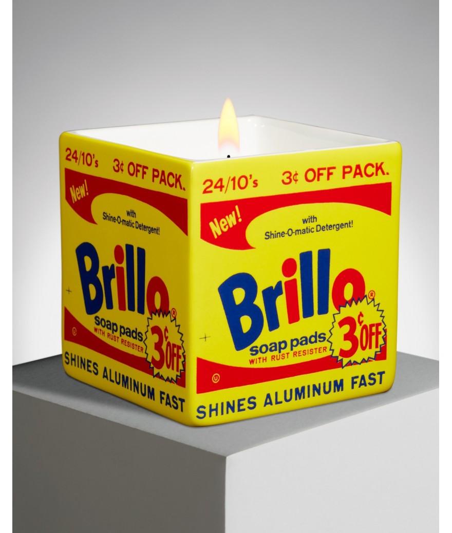 Ligne Blanche Paris Andy WARHOL Bougie Parfumée Carrée ”Yellow Brillo Box”
