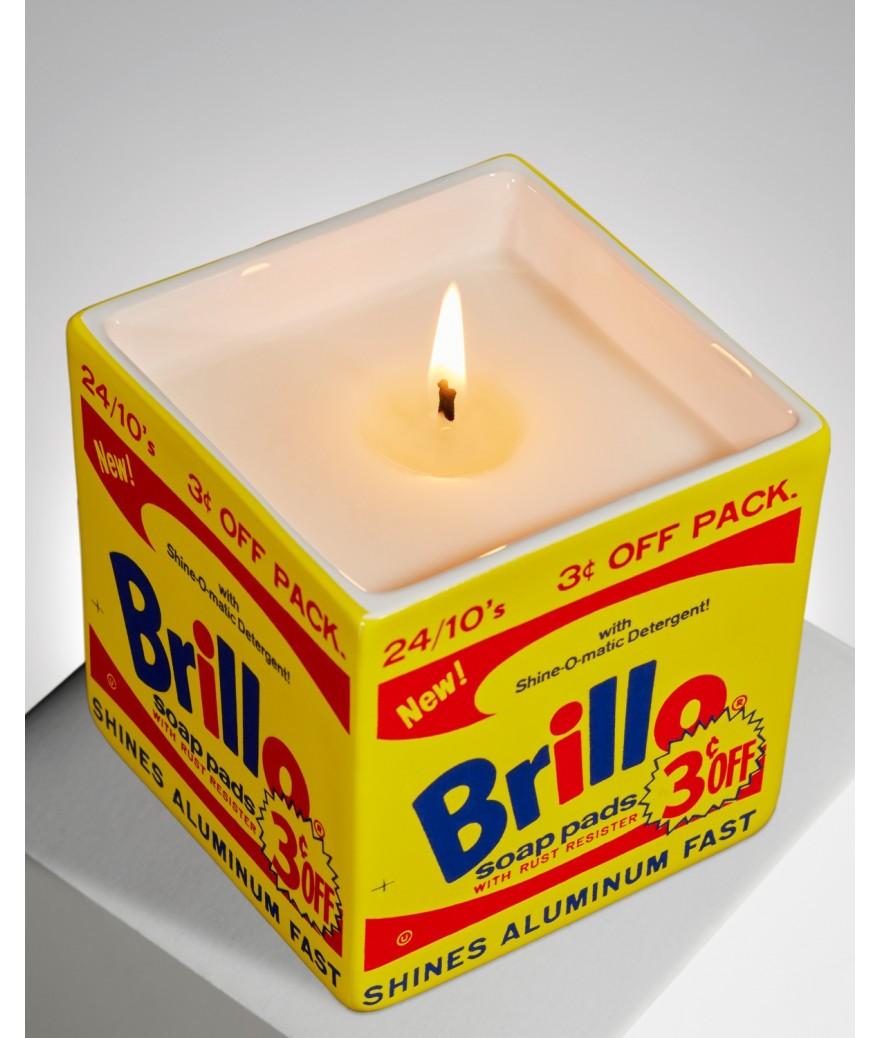 Ligne Blanche Paris Andy WARHOL Bougie Parfumée Carrée ”Yellow Brillo Box”