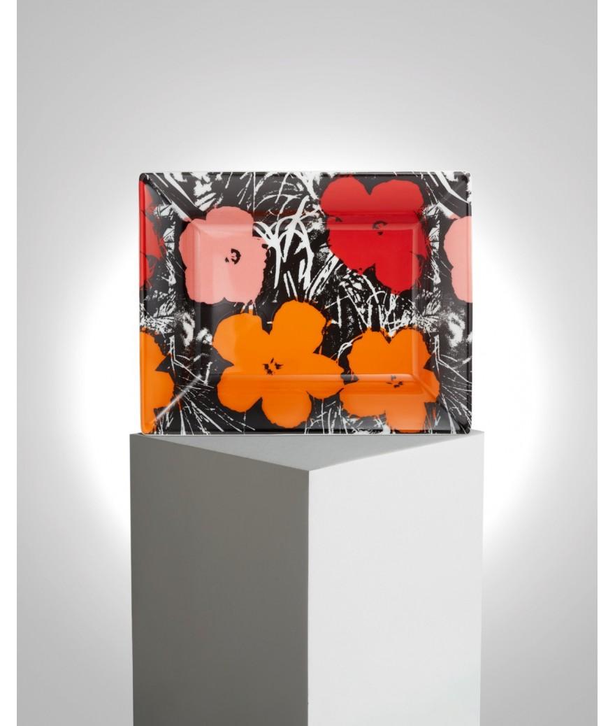 Ligne Blanche Paris Andy WARHOL Vide Poche En Porcelaine De Limoges ”Color Flowers”