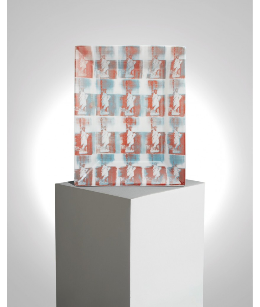 Ligne Blanche Paris Andy WARHOL Vide Poche En Porcelaine De Limoges ”Statue Of Liberty”