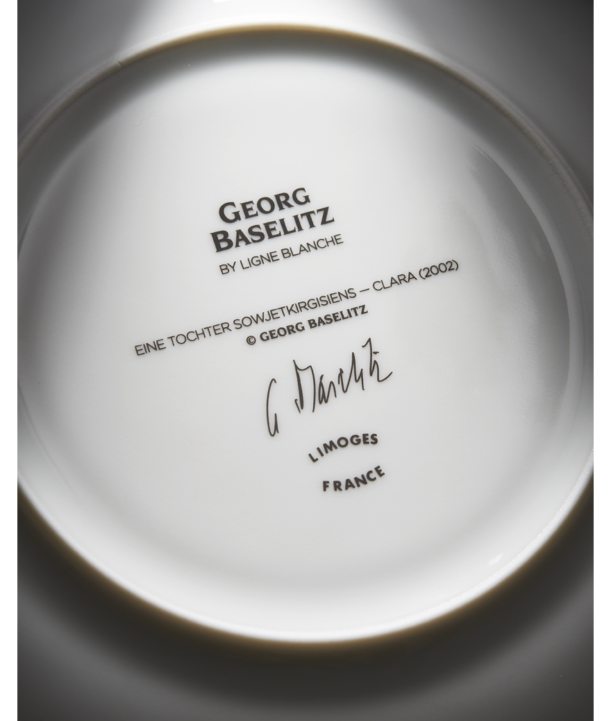 Ligne Blanche Paris BASELITZ Assiette En Porcelaine