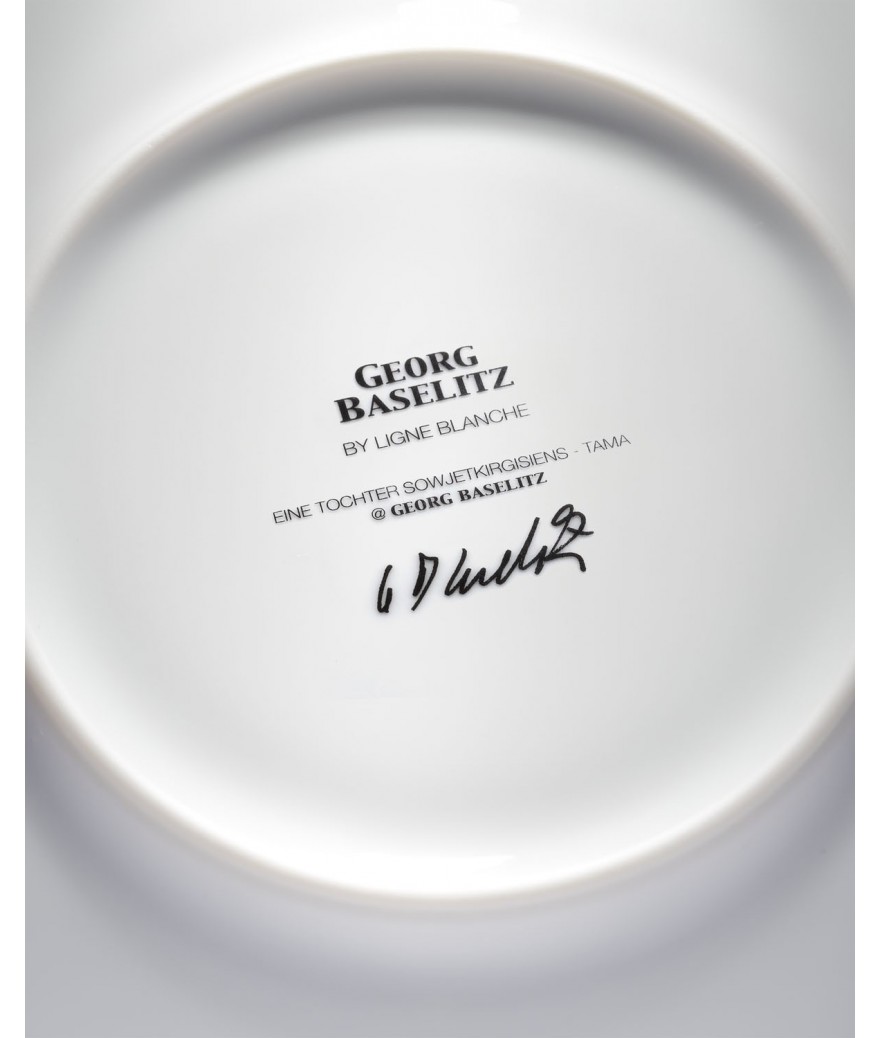 Ligne Blanche Paris BASELITZ Assiette En Porcelaine ”Tama”