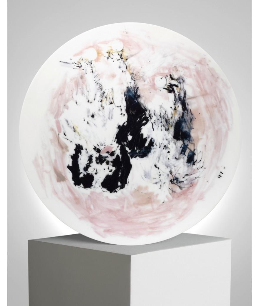 ligne blanche paris BASELITZ Grande Assiette en porcelaine ”Tama”
