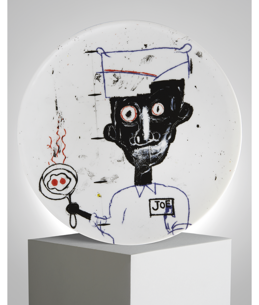 ligne blanche paris BASQUIAT Assiette en porcelaine ”Eyes & Eggs” ligne blanche paris BASQUIAT Assiette en porcelaine ”Eyes & Eggs”