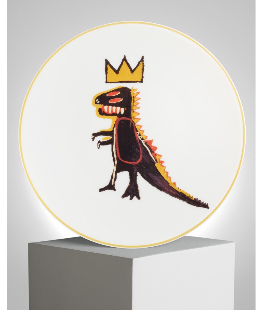 ligne blanche paris BASQUIAT Assiette en porcelaine ”Gold Dragon” ligne blanche paris BASQUIAT Assiette en porcelaine ”Gold Dragon”