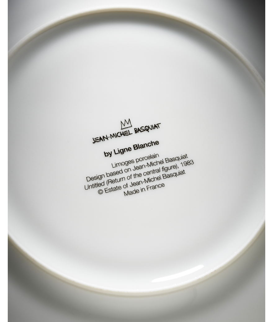 Ligne Blanche Paris BASQUIAT Assiette En Porcelaine ”Return Of The Central Figure”