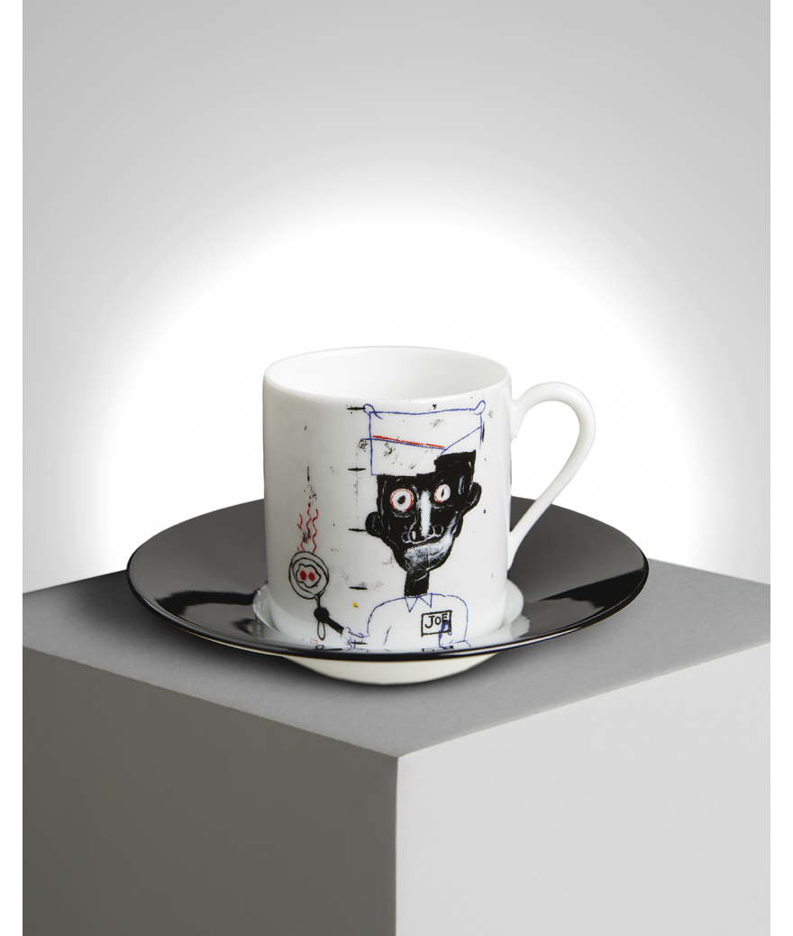 ligne blanche paris BASQUIAT Espresso set ”Eyes & Eggs”