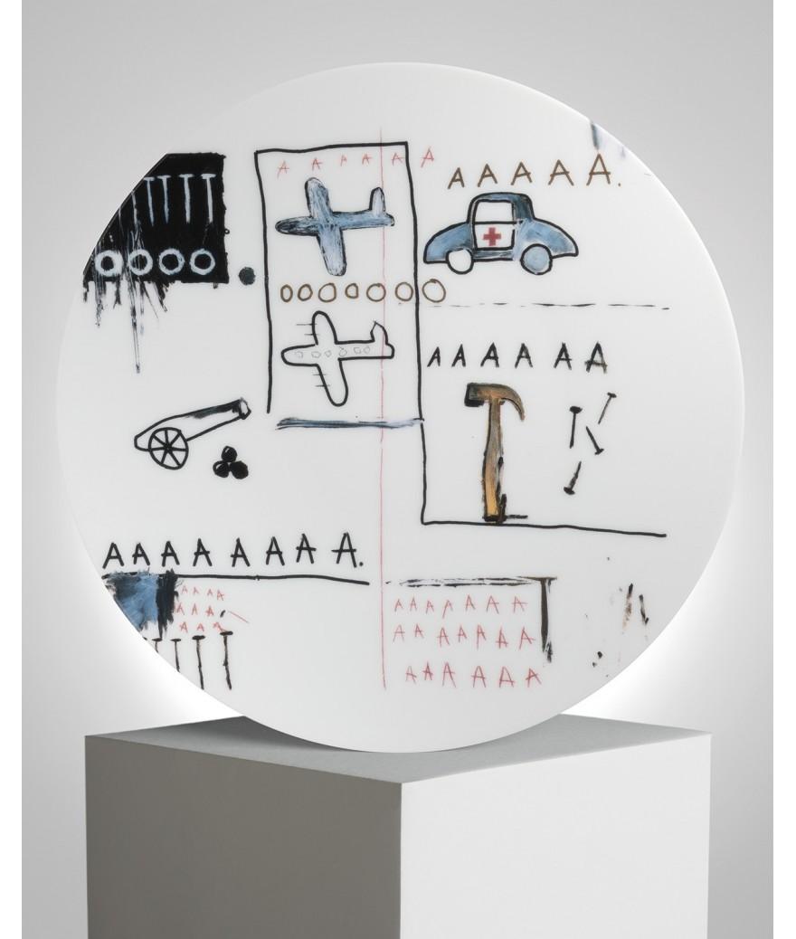 ligne blanche paris BASQUIAT Grande Assiette en porcelaine ”AAA” ligne blanche paris BASQUIAT Grande Assiette en porcelaine ”AAA”