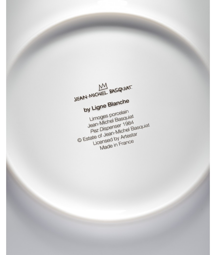 Ligne Blanche Paris BASQUIAT Grande Assiette En Porcelaine ”Gold Dragon”