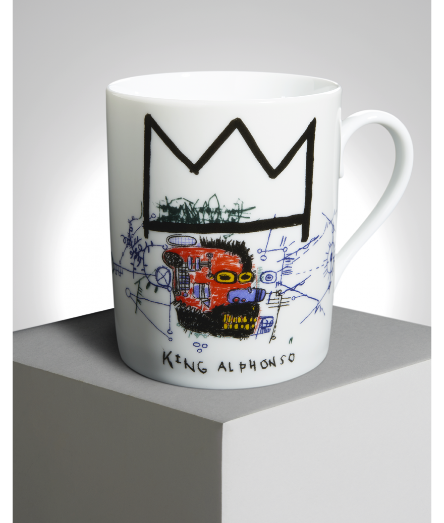 Ligne Blanche Paris BASQUIAT Mug En Porcelaine ”King Alphonso”