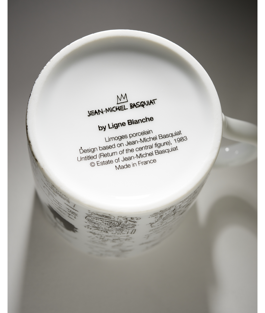 Ligne Blanche Paris BASQUIAT Mug En Porcelaine ”Return Of The Central Figure”