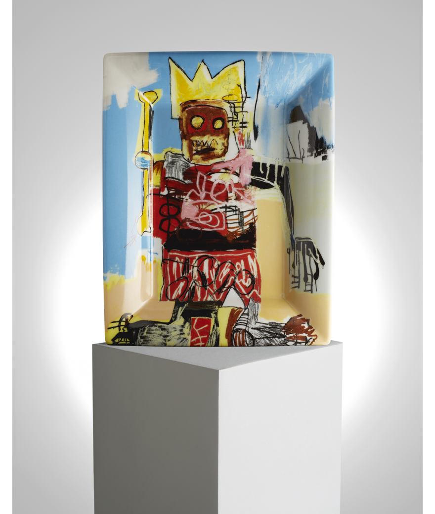 Ligne Blanche Paris BASQUIAT Vide Poche En Porcelaine De Limoges