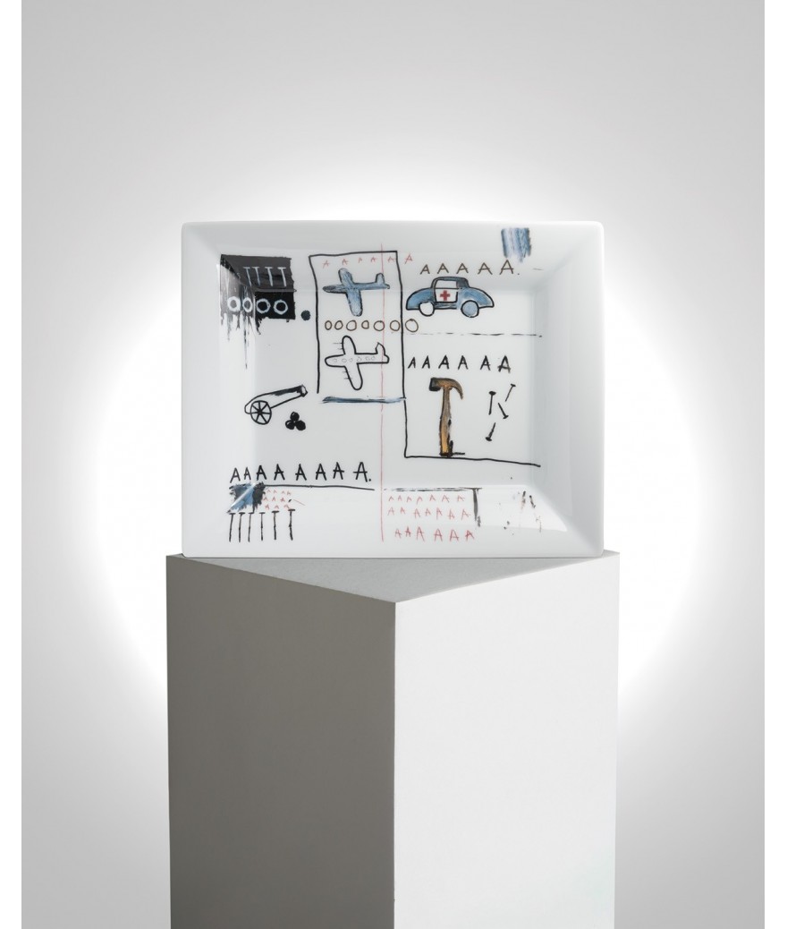 ligne blanche paris BASQUIAT Vide poche en porcelaine de Limoges ”AAA”