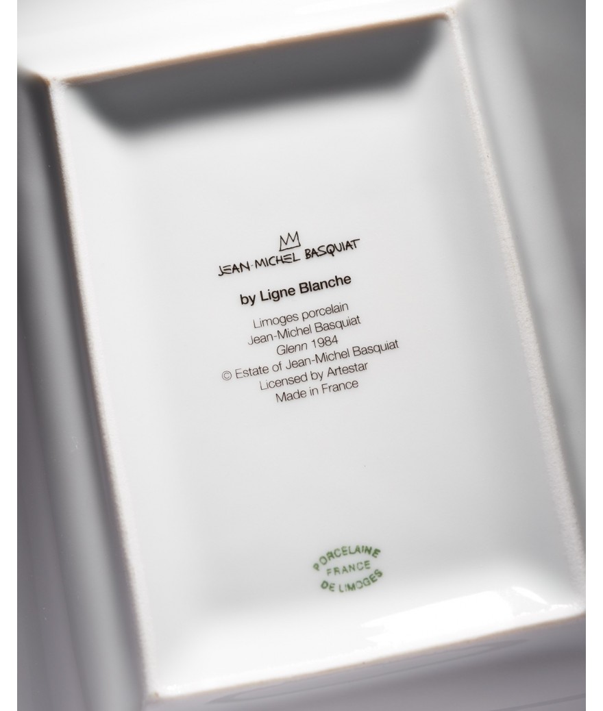 ligne blanche paris BASQUIAT Vide poche en porcelaine de Limoges ”Glenn”