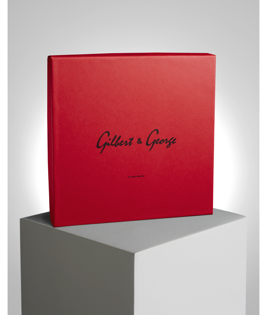 Ligne Blanche Paris GILBERT & GEORGE Grande Assiette En Porcelaine ”One”