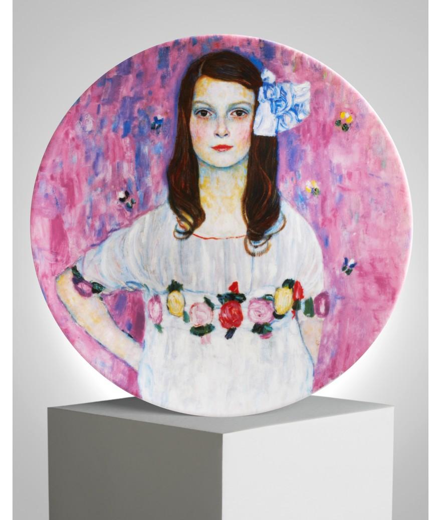 ligne blanche paris Gustav KLIMT Grande assiette en porcelaine "Mäda Primavesi"