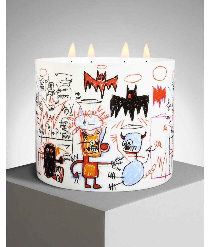 ligne blanche paris Jean Michel BASQUIAT Bougie géante ”Batman”