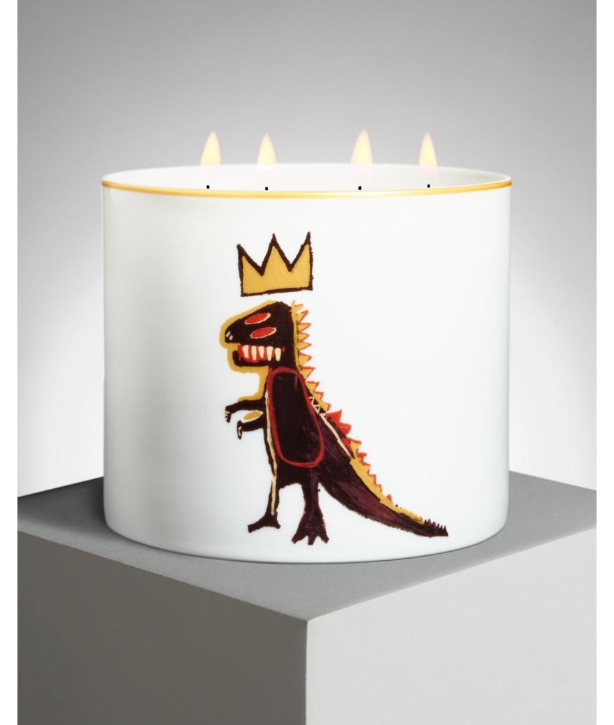Ligne Blanche Paris Jean Michel BASQUIAT Bougie Géante ”Gold Dragon”