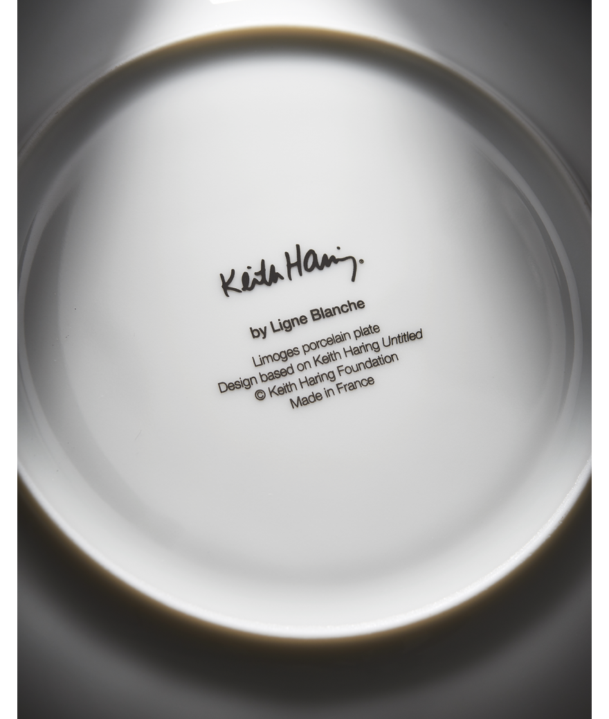 Ligne Blanche Paris Keith HARING Assiette En Porcelaine 2