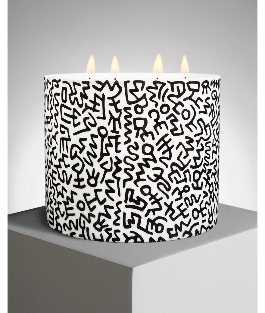 Ligne Blanche Paris Keith HARING Bougie Géante ”Black Pattern”