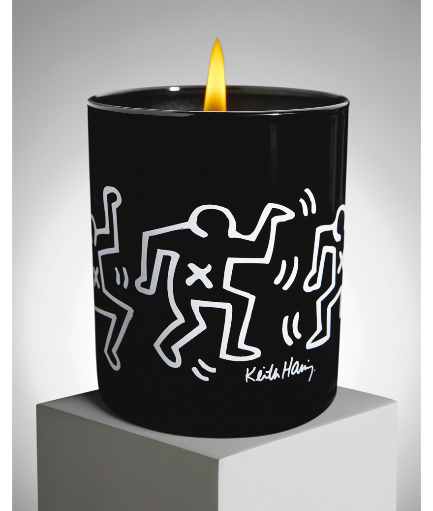 ligne blanche paris Keith HARING Bougie parfumée ”Black & White”