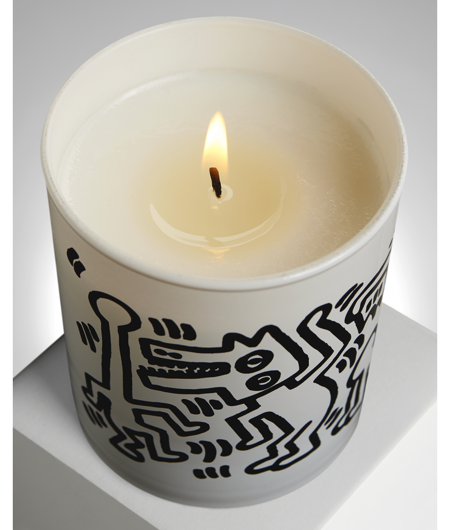 Ligne Blanche Paris Keith HARING Bougie Parfumée ”White & Black”