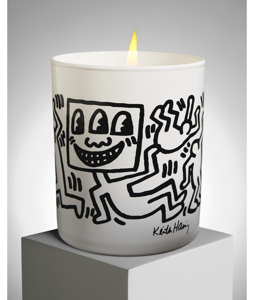 ligne blanche paris Keith HARING Bougie parfumée ”White & Black”