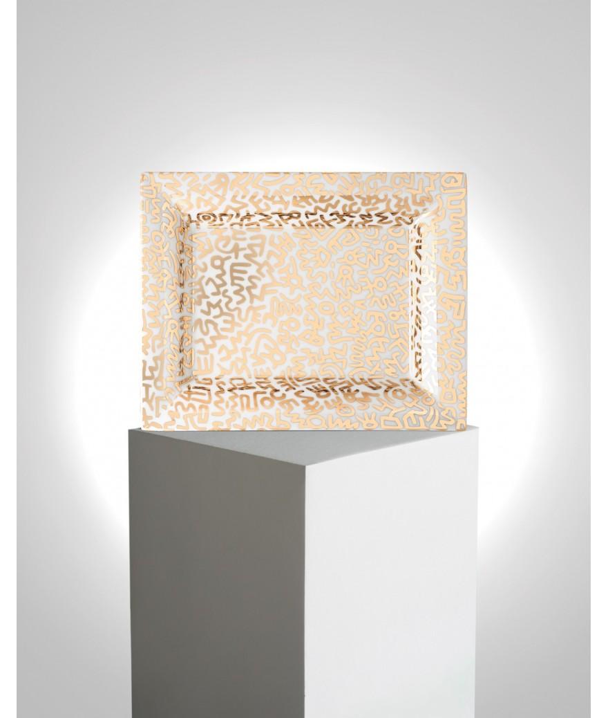 ligne blanche paris Keith HARING Vide poche en porcelaine de Limoges ”Gold Pattern”